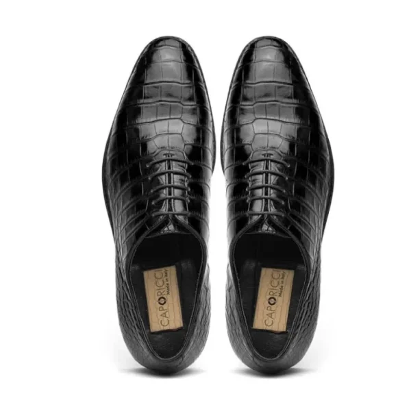 Shop Caporicci 2542 Alligator Oxfords Black