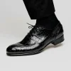Outlet Caporicci 3319 Alligator Oxfords Black