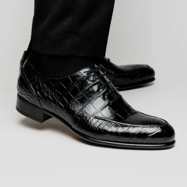 Outlet Caporicci 3319 Alligator Oxfords Black