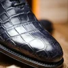 Hot Caporicci 5952 Alligator Oxfords Size 7 Grey