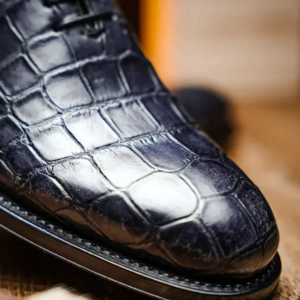 Hot Caporicci 5952 Alligator Oxfords Size 7 Grey