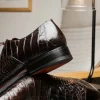 Store Caporicci 1114 Alligator Oxfords TD Moro TDMoro