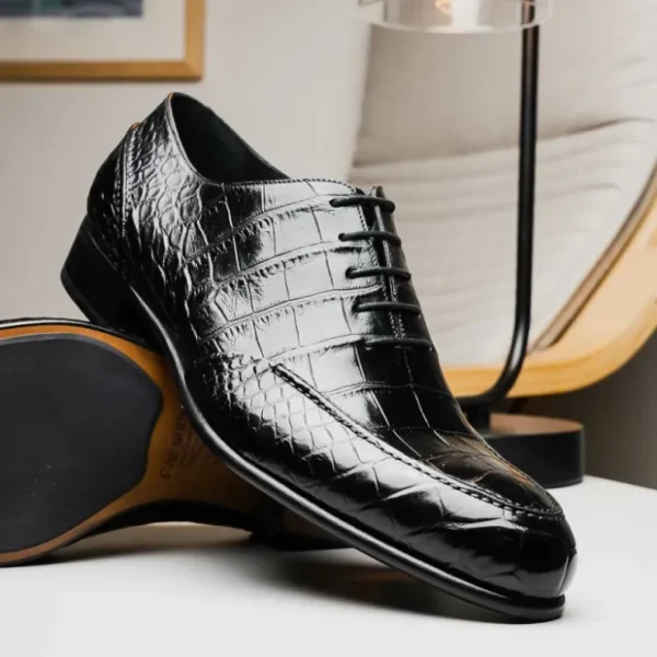 Outlet Caporicci 3319 Alligator Oxfords Black