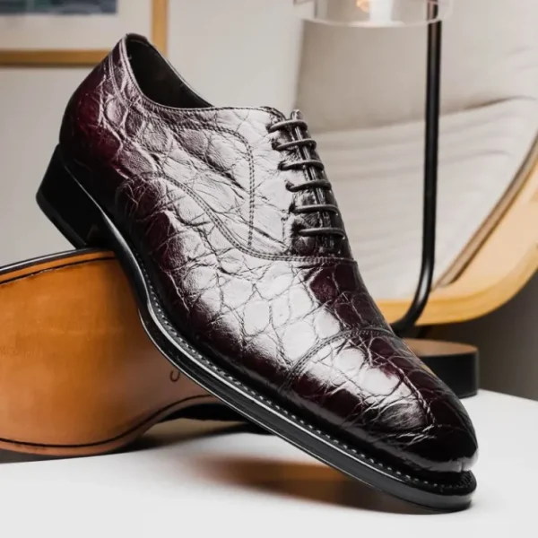 caporicci__alligator_oxfo_8-8.webp Outlet Caporicci 5950 Alligator Oxfords Burgundy