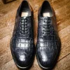 Hot Caporicci 5952 Alligator Oxfords Size 7 Grey