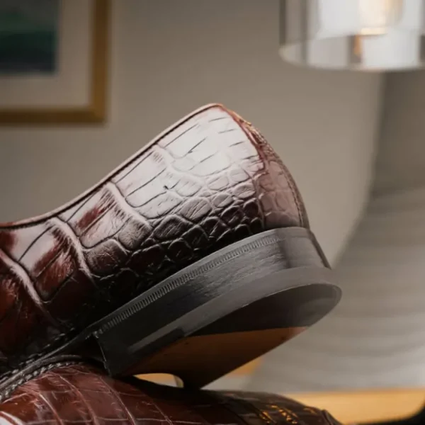 Online Caporicci 2542 Alligator Oxfords Castagno