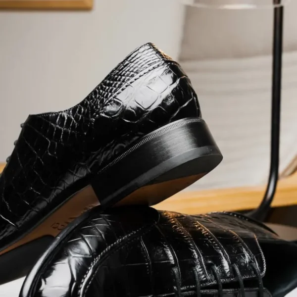 Outlet Caporicci 3319 Alligator Oxfords Black