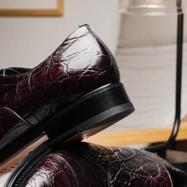 caporicci__alligator_oxfo_9-8.webp Outlet Caporicci 5950 Alligator Oxfords Burgundy