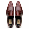 Discount Caporicci 203 Alligator Split Toe Loafers Size 15 Gold
