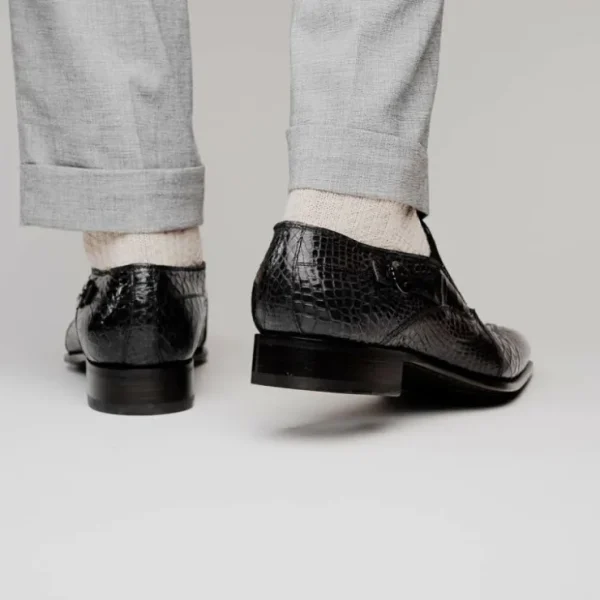 caporicci__alligator_spli_15.webp Hot Caporicci 203 Alligator Split Toe Loafers Black