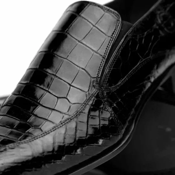 caporicci__alligator_spli_2.webp Hot Caporicci 203 Alligator Split Toe Loafers Black