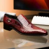 Discount Caporicci 203 Alligator Split Toe Loafers Size 15 Gold