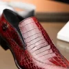 Discount Caporicci 203 Alligator Split Toe Loafers Size 15 Gold