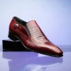 Discount Caporicci 203 Alligator Split Toe Loafers Size 15 Gold