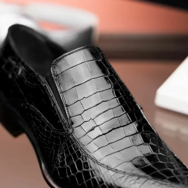 caporicci__alligator_spli_7.webp Hot Caporicci 203 Alligator Split Toe Loafers Black