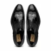Best Sale Caporicci 3318 Alligator Wingtip Shoes Black