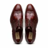 Store Caporicci 3318 Alligator Wingtip Shoes Sport Rust SportRust