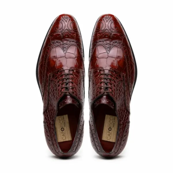 caporicci__alligator_wing_1-2.webp Store Caporicci 3318 Alligator Wingtip Shoes Sport Rust SportRust