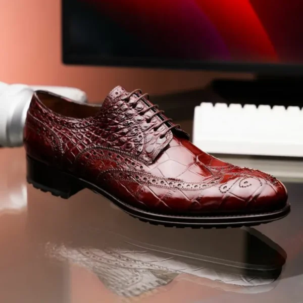 caporicci__alligator_wing_10-2.webp Store Caporicci 3318 Alligator Wingtip Shoes Sport Rust SportRust