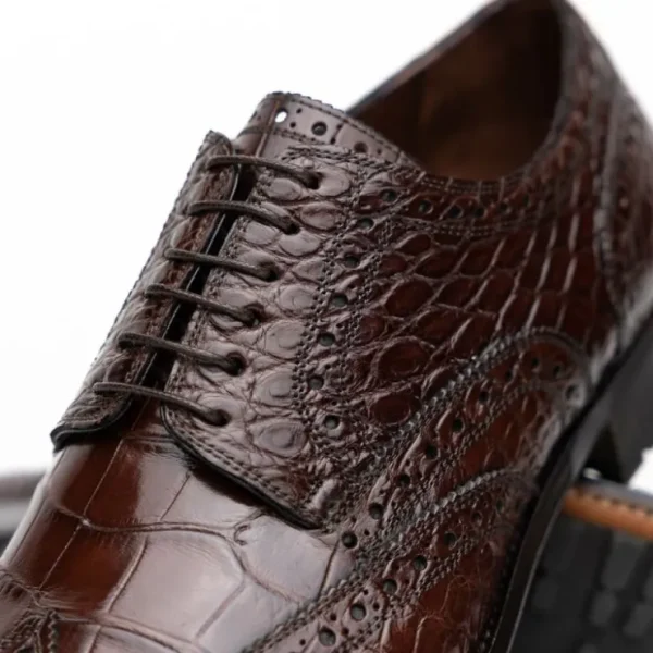 caporicci__alligator_wing_3-1.webp Online Caporicci 3318 Alligator Wingtip Shoes Castagno Burgundy