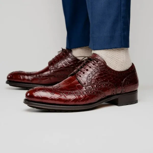 caporicci__alligator_wing_8-2.webp Store Caporicci 3318 Alligator Wingtip Shoes Sport Rust SportRust