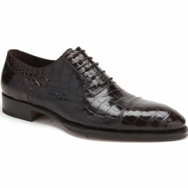 caporicci__genuine_alliga_3-3.webp Outlet Caporicci 1102 Genuine Alligator Cap Toe Shoes Dark Brown DarkBrown