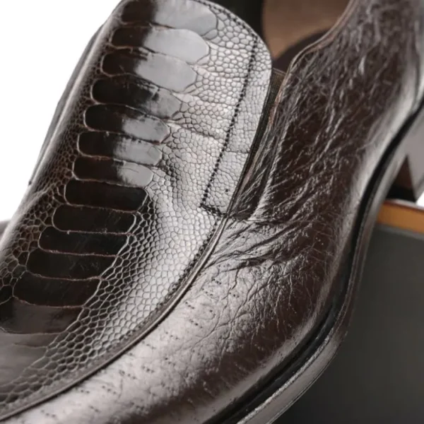 caporicci__ostrich_amp_pe_2.webp Fashion Caporicci 3324 Ostrich & Peccary Loafers Dark Brown DarkBrown