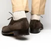 Outlet Caporicci 921 Suede Wingtip Oxfords Dark Brown DarkBrown