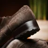 Outlet Caporicci 921 Suede Wingtip Oxfords Dark Brown DarkBrown