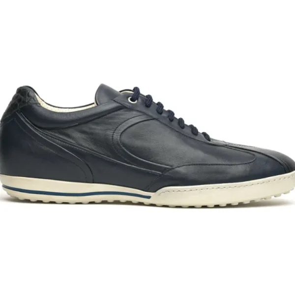 caporicci_los_angeles_cal_0.webp Best Sale Caporicci Los Angeles Calfskin Sneakers Navy