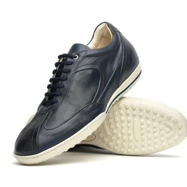 caporicci_los_angeles_cal_1.webp Best Sale Caporicci Los Angeles Calfskin Sneakers Navy