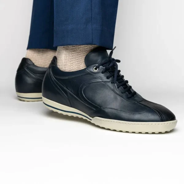 caporicci_los_angeles_cal_11.webp Best Sale Caporicci Los Angeles Calfskin Sneakers Navy