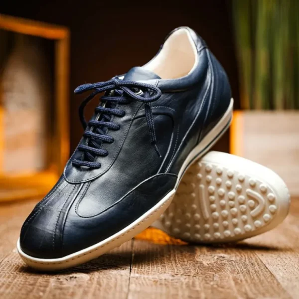 caporicci_los_angeles_cal_4.webp Best Sale Caporicci Los Angeles Calfskin Sneakers Navy