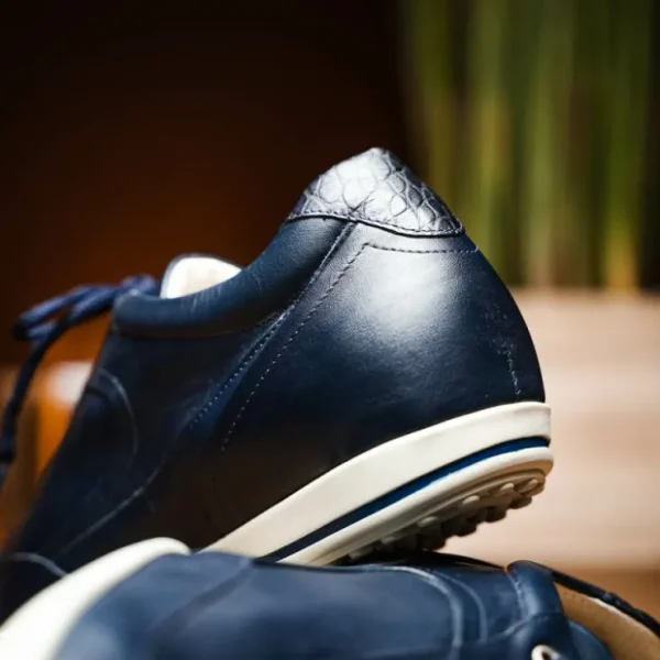caporicci_los_angeles_cal_6.webp Best Sale Caporicci Los Angeles Calfskin Sneakers Navy