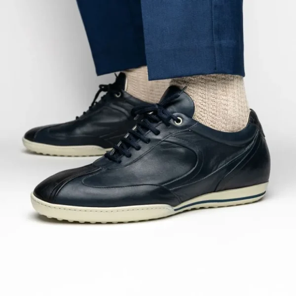 caporicci_los_angeles_cal_9.webp Best Sale Caporicci Los Angeles Calfskin Sneakers Navy