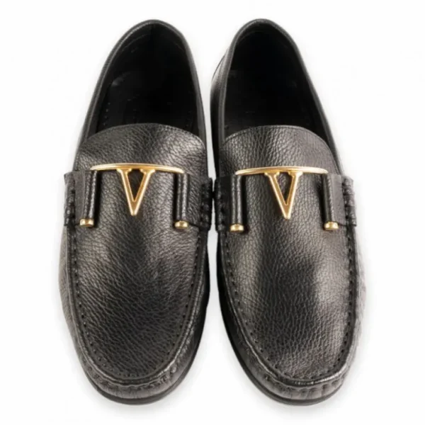 corrente__deer_buckle_loa_3.webp Store Corrente 3218 Deer Buckle Loafer Black