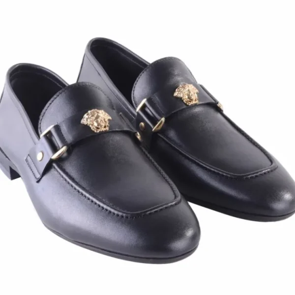 corrente__ornament_loafer_0.webp Store Corrente 5229 Ornament Loafer Black Brown