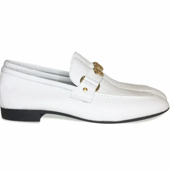 corrente__ornament_loafer_1.webp Flash Sale Corrente 5229 Ornament Loafer White