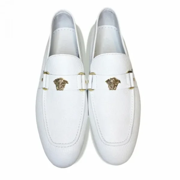 corrente__ornament_loafer_3.webp Flash Sale Corrente 5229 Ornament Loafer White