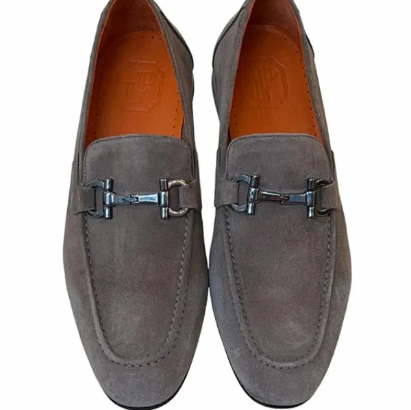 corrente__suede_bit_loafe_2-1.webp Best Sale Corrente 6472 Suede Bit Loafer Taupe