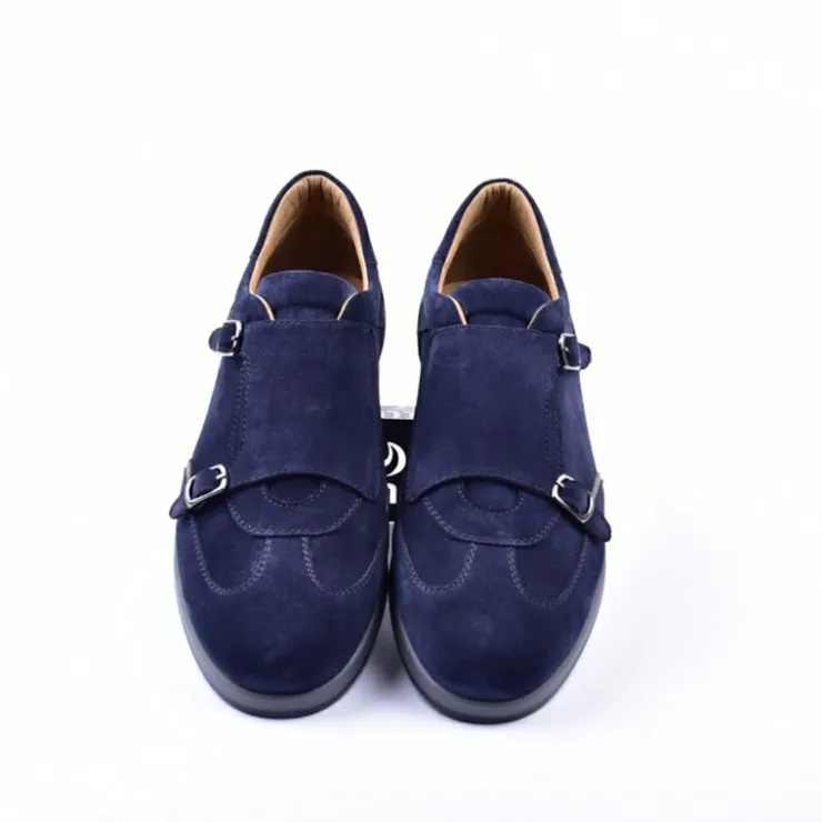 Flash Sale Corrente 6000 Suede Double Monk Sneakers Navy