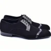 Sale Corrente 2432 Suede Lace up Shoes Black