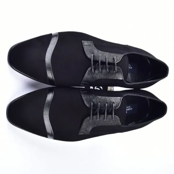 corrente__suede_lace_up_s_3.webp Sale Corrente 2432 Suede Lace up Shoes Black