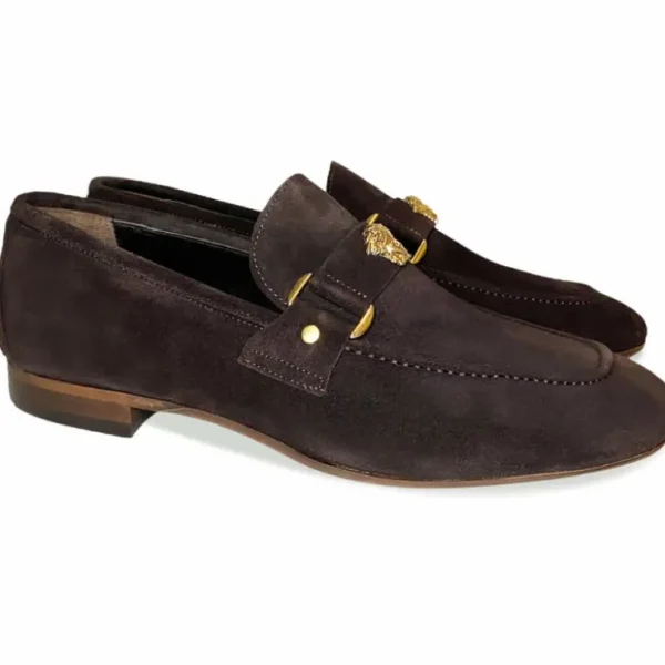 Flash Sale Corrente 5229 Suede Ornament Loafer Brown