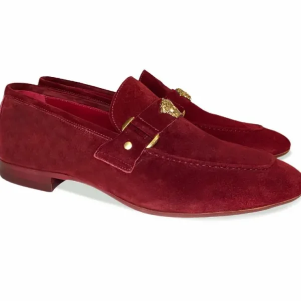corrente__suede_ornament__0-4.webp Hot Corrente 5229 Suede Ornament Loafer Wine