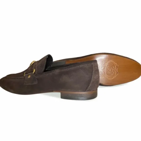 Flash Sale Corrente 5229 Suede Ornament Loafer Brown