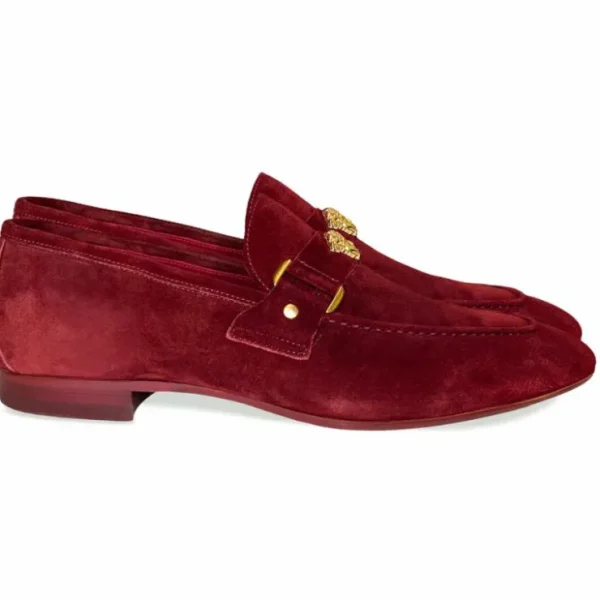 corrente__suede_ornament__1-4.webp Hot Corrente 5229 Suede Ornament Loafer Wine