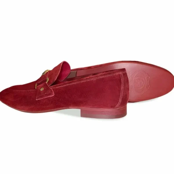 corrente__suede_ornament__2-4.webp Hot Corrente 5229 Suede Ornament Loafer Wine