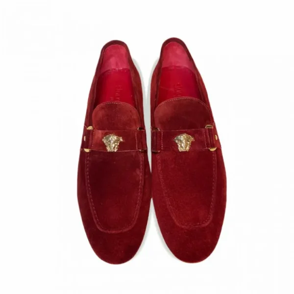 corrente__suede_ornament__3-4.webp Hot Corrente 5229 Suede Ornament Loafer Wine