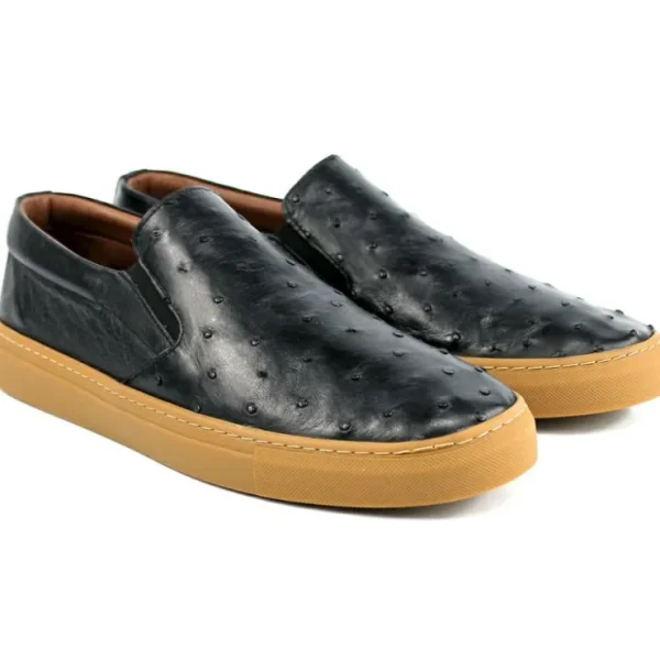 corrente_by_pelle_line_gr_0-3.webp Cheap Corrente by Pelle Line Grafton P00023 Ostrich Fashion Loafers Black